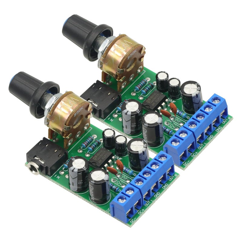 GODIYMODULES 2pcs TDA2822M 2.0 Stereo Dual Channel Amp AUX Audio Amplifier Board DC1.8-12V - Image 1
